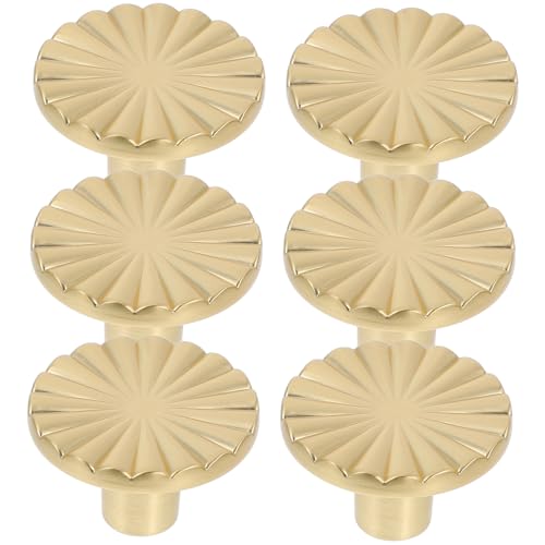 ERINGOGO 6 Stück Teiliges Vintage Möbelgriff Rund Goldfarbene Schrankknöpfe aus Dekorative Schubladengriffe für Küchenschränke Kommoden Kleiderschränke Einfache Montage ERINGOGO 6 Stück Teiliges Vintage Möbelgriff Rund Goldfarbene Schrankknöpfe aus Dekorative Schubladengriffe für Küchenschränke Kommoden Kleiderschränke Einfache Montage von ERINGOGO