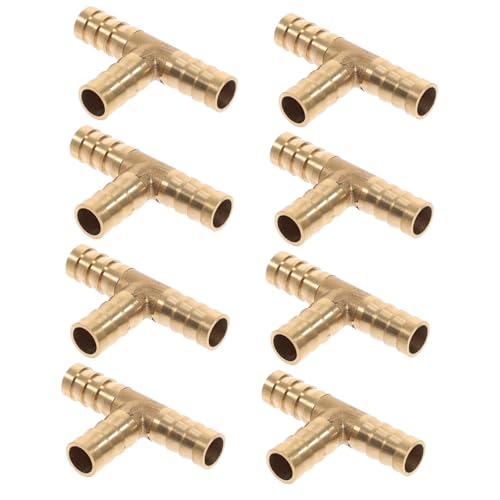 ERINGOGO 8 Stück Teiliges Pex Kupfer Dreiwege Pressfitting Korrosionsbeständig Hitzebeständig ohne Löten Robust für Wasser Luft Gas und Ölrohre Einfache Montage von ERINGOGO