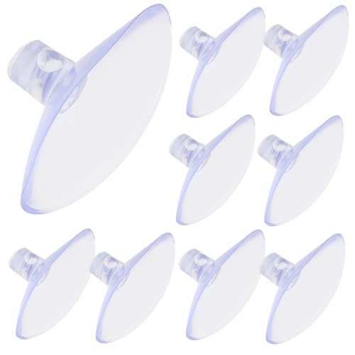 ERINGOGO 80 Stück Teiliges Kleine Transparente Saugnäpfe aus PVC Rutschfeste Wiederverwendbare Halter für Glasflächen und Fliesen Praktische Befestigung ohne Bohren für Haushalt und von ERINGOGO
