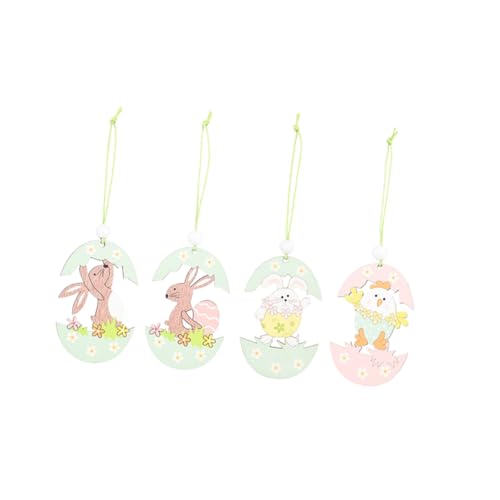 ERINGOGO 8stücke Teiliges -osterdeko Mit Hase Und Eierschalen Für Fenster Und Türdekorationen Zu Ostern Liebevolle Hängende Für Festliche Anlässe von ERINGOGO