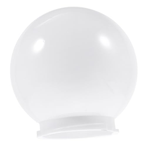ERINGOGO Acryl Kugel Lampenschirm Ø Weiß Outdoor Lampenschirm Ersatz für Wand Gartenbeleuchtung Wetterfeste Runde Leuchtenabdeckung für Pfosten Außenlampen von ERINGOGO