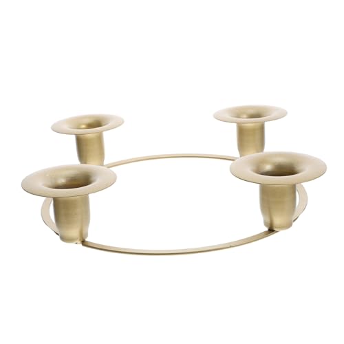 ERINGOGO Adventskerzenring aus Robustem Metall mit Bechern Stabiler Weihnachts-kerzenhalter für Festliche Tischdekoration Klassischer Metallkranz für Xmas Feier Hochzeit und Familienrunden ERINGOGO Adventskerzenring aus Robustem Metall mit Bechern Stabiler Weihnachts-kerzenhalter für Festliche Tischdekoration Klassischer Metallkranz für Xmas Feier Hochzeit und Familienrunden von ERINGOGO