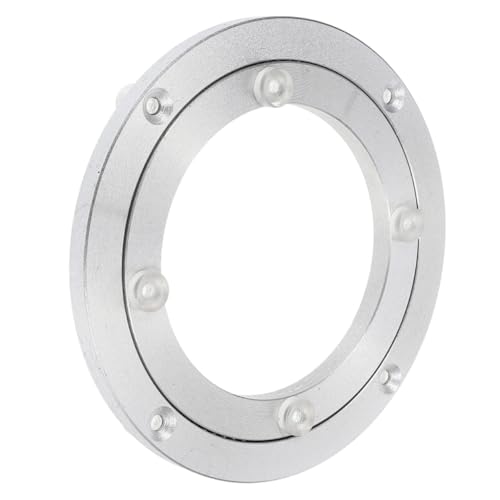 ERINGOGO Aluminiumlegierung Drehplatte Schwerlastlager Drehbarer Drehteller für Esstisch Kuchen Dekoration Servierplatte Robust Langlebig von ERINGOGO