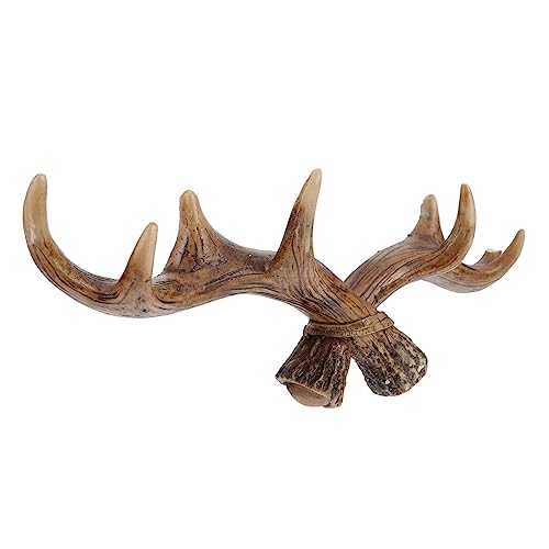 ERINGOGO Antler Wandhaken Retro Design Lifelike Hirschgeweih Garderobenhaken für Mantel Schlüssel und Hüte Platzsparender Vintage Wanddeko Haken für Flur Büro Dunkel ERINGOGO Antler Wandhaken Retro Design Lifelike Hirschgeweih Garderobenhaken für Mantel Schlüssel und Hüte Platzsparender Vintage Wanddeko Haken für Flur Büro Dunkel von ERINGOGO