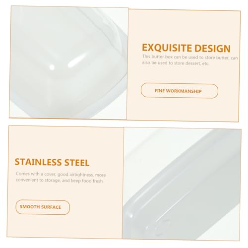 ERINGOGO Aufbewahrungsbox mit Deckel Wiederverwendbarer Butterhalter aus Lebensmittelechtem Material Kühlschrankgeeigneter Butterorganizer Frischhaltende Aufbewahrungsbox für Butter und ERINGOGO Aufbewahrungsbox mit Deckel Wiederverwendbarer Butterhalter aus Lebensmittelechtem Material Kühlschrankgeeigneter Butterorganizer Frischhaltende Aufbewahrungsbox für Butter und von ERINGOGO