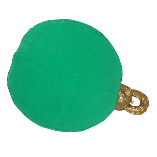 ERINGOGO Aufblasbare Weihnachtskugel Große Flocked PVC Kugel Leichtes Inflatable Dekorationselement Für Garten Rasen Türbereich Festliche Weihnachtsdekoration von ERINGOGO