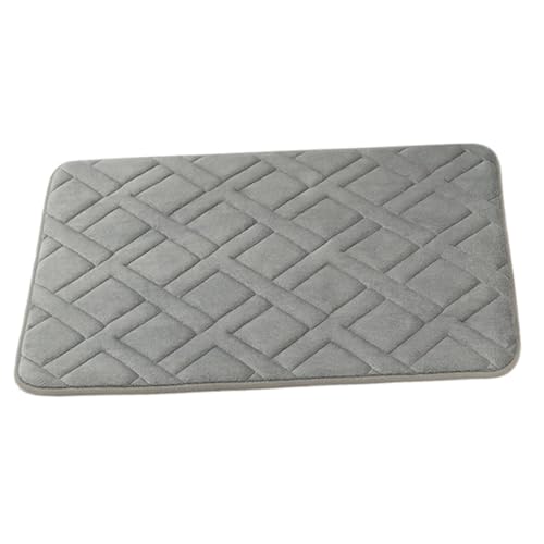 ERINGOGO Badematte Dicke rutschfeste Badvorleger mit Hoher Wasseraufnahme Weiche Badezimmer Teppichmatte für Wc Tür Waschbarer Strapazierfähiger Bodenmatte für Bad und Küche von ERINGOGO