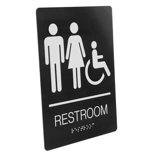ERINGOGO Barrierefreies Toilettenschild Edelstahl mit symbol Selbstklebend Leicht Montierbar für Büro Zuhause Gemeinschaftsräume Ada konformem Brailleschrift design ERINGOGO Barrierefreies Toilettenschild Edelstahl mit symbol Selbstklebend Leicht Montierbar für Büro Zuhause Gemeinschaftsräume Ada konformem Brailleschrift design von ERINGOGO