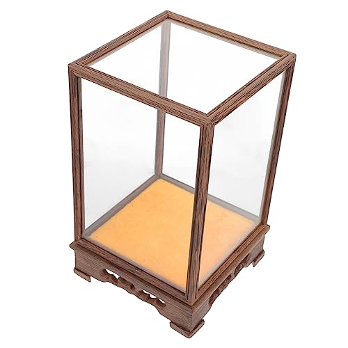 ERINGOGO Box Transparenter Kunsthandwerks Ausstellungsständer Heimvitrinen Für Sammlerstücke Klare Vitrine Sammlervitrine UV Kunsthandwerksmodell Vitrine Desktop Vitrine Mini Kaffeeholz ERINGOGO Box Transparenter Kunsthandwerks Ausstellungsständer Heimvitrinen Für Sammlerstücke Klare Vitrine Sammlervitrine UV Kunsthandwerksmodell Vitrine Desktop Vitrine Mini Kaffeeholz von ERINGOGO