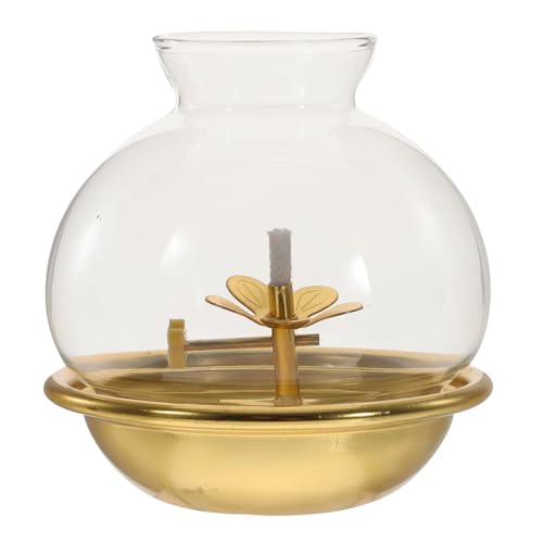 ERINGOGO 1satz Öllampe Mit Lampenschirm Vintage Tischlampe Für Buddhistische Andacht Und Dekoration Teiliges Für Zuhause Praktische Verwendung Für Spirituelle Anlässe von ERINGOGO
