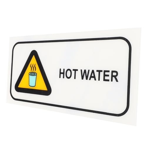 ERINGOGO Caution Hot Water Warning Sticker Sicherheitswarnung Aufkleber Selbstklebendes Warnschild für Sichere Anwendung für und Außenbereiche Hochwertiges Langlebiges Material von ERINGOGO