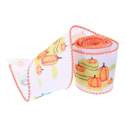 ERINGOGO DIY Schleifenband Verpackung thematisiert Banddekoration Herbsternteband Band für Danksagung Satin Band zum Verpacken Herbst -Bänder Herbst Geschenkband Leinenimitat (Polyester) von ERINGOGO