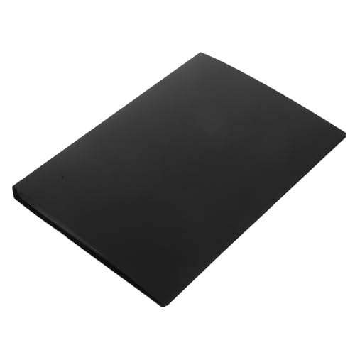 ERINGOGO Dokumentenordner mit Klaren PP Hüllen Wasserfester Hardcover Präsentationsordner Mattes Finish Großes Fassungsvermögen für Dokumente und Noten Schwarzer Langlebiger Aktenordner von ERINGOGO