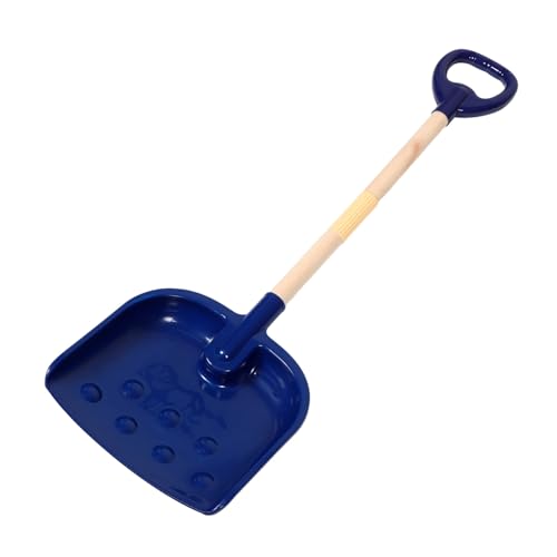 ERINGOGO Dunkelblaue Schneeschaufel aus Dickem Kunststoff Tragbar Interlock Fähig Vielseitig für Schnee und Strand Robustes Outdoor für Kleinkinder und Junge Mädchen von ERINGOGO