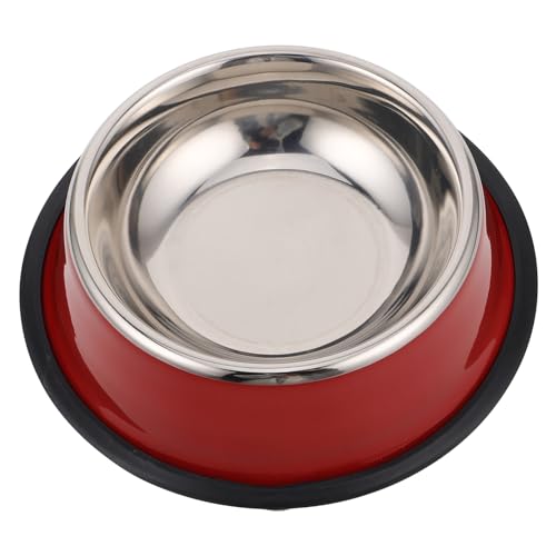 ERINGOGO Edelstahl Haustiernapf rutschfest Poliert Napf für Hunde Katzen Sicher Leicht zu Reinigen Modernes Design in Rot ERINGOGO Edelstahl Haustiernapf rutschfest Poliert Napf für Hunde Katzen Sicher Leicht zu Reinigen Modernes Design in Rot von ERINGOGO