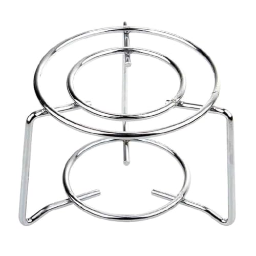 ERINGOGO Edelstahl Runder Herdständer Robust für Spirituskocher Camping Outdoor Kochen Sicher Luftzirkulierend Vielseitig für Kessel Topf Unterstützung von ERINGOGO