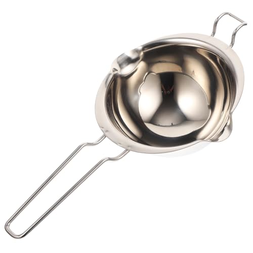 ERINGOGO Edelstahl Schmelztopf Butter Schmelzschale mit Ausgießer Wasserbad Topf für Schokolade Schmelzen Kompakte Butter Erwärmer Schüssel für Backen und Kochen zu Hause und Gastronomie von ERINGOGO