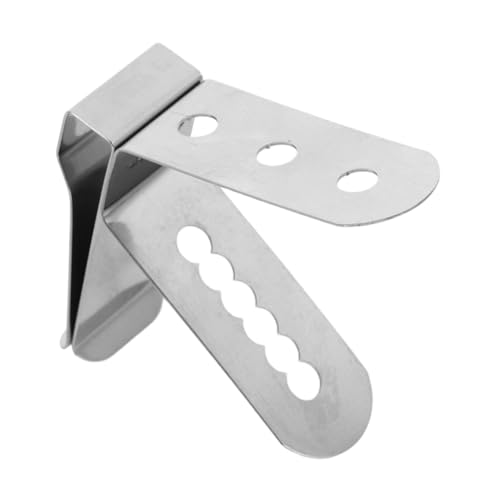 ERINGOGO Edelstahl Thermometer Clip Stabiler Temperaturfühler Halter für Kaffee und Kochtöpfe Sicherer Grillsondenhalter Langlebig und Hitzebeständig von ERINGOGO