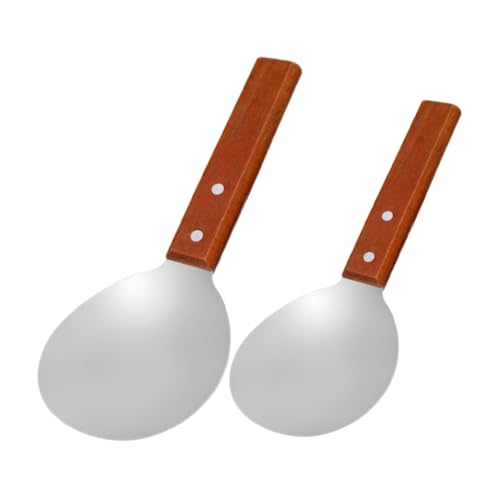 ERINGOGO Edelstahl und Holz Servierlöffel Vielseitige Reislöffel und Tofu Schaufeln Spülmaschinenfest Komfortabler Griff Gewerbetauglich für Küche und Gastronomie ERINGOGO Edelstahl und Holz Servierlöffel Vielseitige Reislöffel und Tofu Schaufeln Spülmaschinenfest Komfortabler Griff Gewerbetauglich für Küche und Gastronomie von ERINGOGO