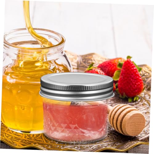 ERINGOGO Einmachgläser mit Luftdichtem Deckel Transparente Kleine Marmeladengläser aus Glas für Honig Candy DIY Partydeko Wiederverschließbare Vorratsbehälter von ERINGOGO