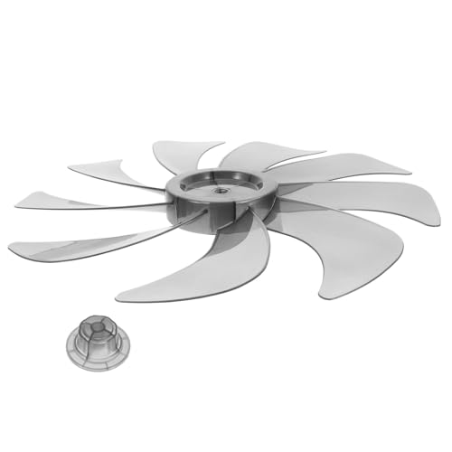 ERINGOGO Elektrische Ventilatorblätter Flügel Ersatzteile für Standventilator und Tischventilator Transparente Schwarze Robuste Lüfterflügel aus PP Einfache Installation Langlebige von ERINGOGO