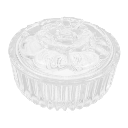 ERINGOGO Europäischer Glas Aufbewahrungsglas mit Deckel Luftdichtes Transparentes Vorratsglas für Zucker Süßigkeiten Kaffee Tee Vielseitig Dekorativ für Hochzeit Party Buffet von ERINGOGO