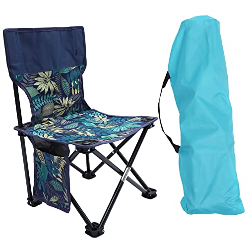 ERINGOGO Faltbarer Angelstuhl aus Oxfordstoff mit Rutschfestem Stahlgestell Leichter Campingstuhl für Outdoor Angeln und Freizeit Kompakt Tragbar mit Stabiler Zufällige Zufällige Farbe von ERINGOGO