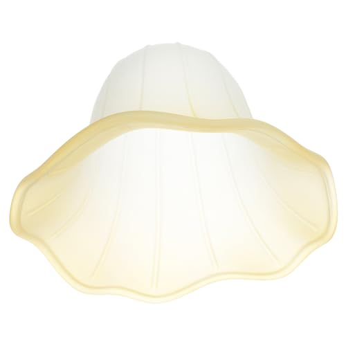 ERINGOGO Frosted Glass Lampenschirm Glockenform Eleganter Lampenschirm für Wohnzimmer Schlafzimmer und Badezimmer Passend für Kronleuchter und Pendelleuchten Design Warmes Licht von ERINGOGO