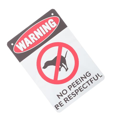 ERINGOGO Garten warnschild No Peeing Hundeklo Schild aus Robustem Wetterfestes Hundeverbot Schild für Grünfläche Auffälliges Gartendekor mit Klarer Aussage für Hundehalter Draußen von ERINGOGO