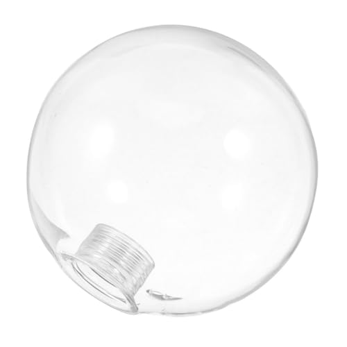 ERINGOGO Glas Lampenschirm Rund Klar Gewinde Ersatzglas für Deckenleuchte und Lüfter Licht Gleichmäßige Lichtverteilung Robustes Glas Einfache Montage für Wohn Gewerberäume von ERINGOGO