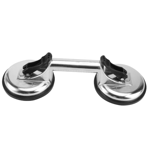 ERINGOGO Glasheber mit Starkem Doppel saugnapf Robuster Glassauger für Glatte Oberflächen Praktischer Glassaugerheber mit Extra Haltekraft Langlebiges Hebewerkzeug für Glas und Fliesen von ERINGOGO