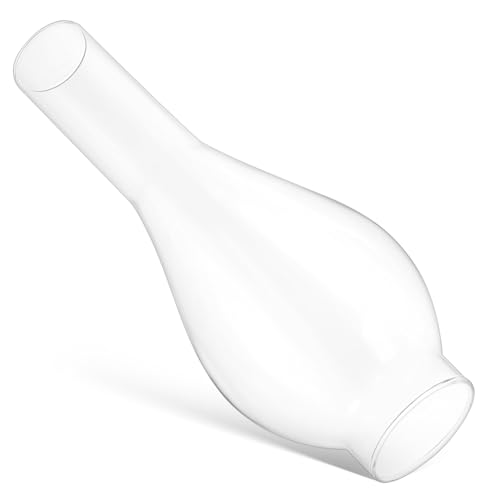 ERINGOGO Glaslampenschirm für Öllampe Lang Klar Hoher Durchsicht Öl lampenglas Ersatz für Innen Außen Beleuchtung Hitzebeständig Elegant Langlebig von ERINGOGO