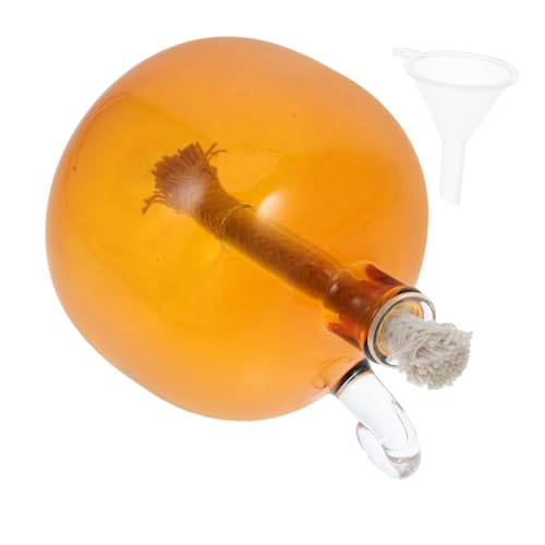 ERINGOGO Nachfüllbare Glasölkerze Kleine Transparente Öllampe Für Esstisch Und Hochzeiten Geruchsneutral Mit Baumwolldocht Für Zuhause Und Restaurants von ERINGOGO