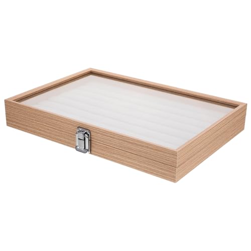 ERINGOGO Große Holz-schmuckbox mit Transparentem Glasdeckel Vielseitiger Schmuckhalter für Damen Geräumige Aufbewahrungsbox für Ringe Ohrringe Armbänder und Halsketten Robust und Elegant ERINGOGO Große Holz-schmuckbox mit Transparentem Glasdeckel Vielseitiger Schmuckhalter für Damen Geräumige Aufbewahrungsbox für Ringe Ohrringe Armbänder und Halsketten Robust und Elegant von ERINGOGO