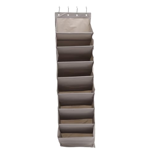 ERINGOGO Großer Lagiger Wand Aufbewahrungsbeutel mit Vielseitigen Fächern über Tür Hängender Organizer für Schuhe Kosmetik Kleidung Effizienter Stauraum für Zuhause und Reisegebrauch von ERINGOGO
