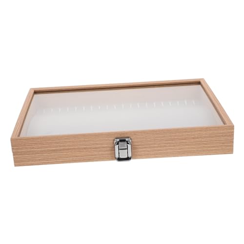 ERINGOGO Großer Schmuckkasten Holz mit Transparentem Deckel Fächer Schmuckhalter für Ohrringe Ringe Halsketten Tragbare Aufbewahrungsbox für Mädchen Teenager und Reisen ERINGOGO Großer Schmuckkasten Holz mit Transparentem Deckel Fächer Schmuckhalter für Ohrringe Ringe Halsketten Tragbare Aufbewahrungsbox für Mädchen Teenager und Reisen von ERINGOGO