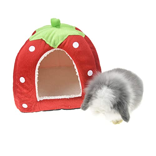 ERINGOGO Großes Kaninchenbett Winterhaus Faltbar Warmes Kuschelnest für Kleintiere Wie Kaninchen Hamster und Meerschweinchen Kreatives Haustierhaus Einfach im Käfig zu Installieren Rot ERINGOGO Großes Kaninchenbett Winterhaus Faltbar Warmes Kuschelnest für Kleintiere Wie Kaninchen Hamster und Meerschweinchen Kreatives Haustierhaus Einfach im Käfig zu Installieren Rot von ERINGOGO