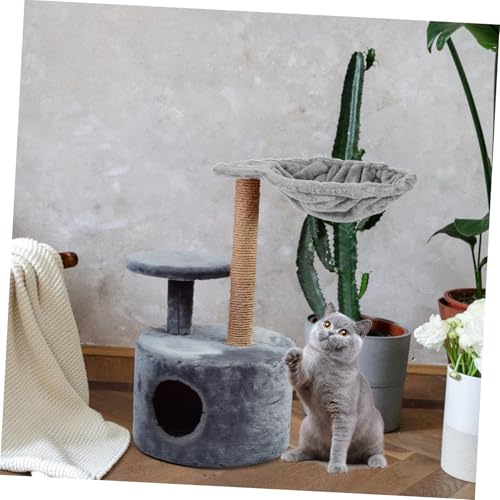 ERINGOGO Hängematte für Katzen Atmungsaktives Katzenbett Katzennest zur Befestigung Am Kratzbaum für Klettern Springen und Entspannung Modernes Design Flexible ERINGOGO Hängematte für Katzen Atmungsaktives Katzenbett Katzennest zur Befestigung Am Kratzbaum für Klettern Springen und Entspannung Modernes Design Flexible von ERINGOGO