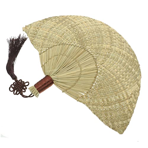 ERINGOGO Handgefertigter Handgewebter Strohfächer Chinesischer Stil Dekorative Wand Dekoration Leichter Sommerfächer Accessoire für Wohnzimmer und Büro ERINGOGO Handgefertigter Handgewebter Strohfächer Chinesischer Stil Dekorative Wand Dekoration Leichter Sommerfächer Accessoire für Wohnzimmer und Büro von ERINGOGO
