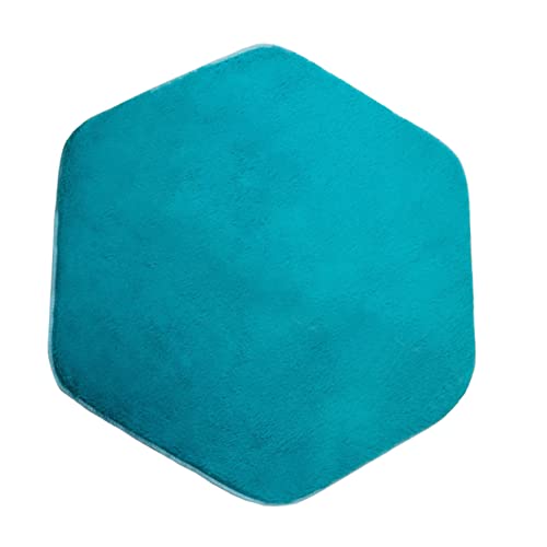 ERINGOGO Hexagon Kinderteppich für Spielzelt Plüschmatte Blau für Mädchen für Babyzimmer Kinderzimmer und Spielbereiche eine Sichere Spielumgebung von ERINGOGO