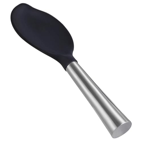 ERINGOGO Hitzebeständiger Silikon Reislöffel mit Edelstahlkern Blattförmiger Stehender Reis schöpflöffel Antihaftbeschichteter Küchenlöffel für Reis Praktisches Aufbewahrungsdesign Bpa von ERINGOGO