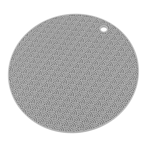 ERINGOGO Hitzebeständiges Silikon Platzset mit Rutschfester Oberfläche Hitzeschutz Tischmatte für Haushalt Stilvolles Graues Design Temperaturbeständig und Schützend für Esstisch und ERINGOGO Hitzebeständiges Silikon Platzset mit Rutschfester Oberfläche Hitzeschutz Tischmatte für Haushalt Stilvolles Graues Design Temperaturbeständig und Schützend für Esstisch und von ERINGOGO