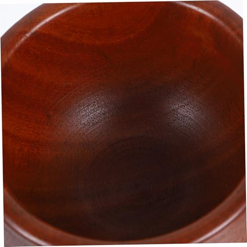 ERINGOGO Holz Schale und Stößel Set Handlicher Küchen Gewürzschale mit Robustem Holzstößel Vielseitig für Knoblauch Gewürze Kräuter für Manuelles Zerkleinern und Mischen Küche von ERINGOGO