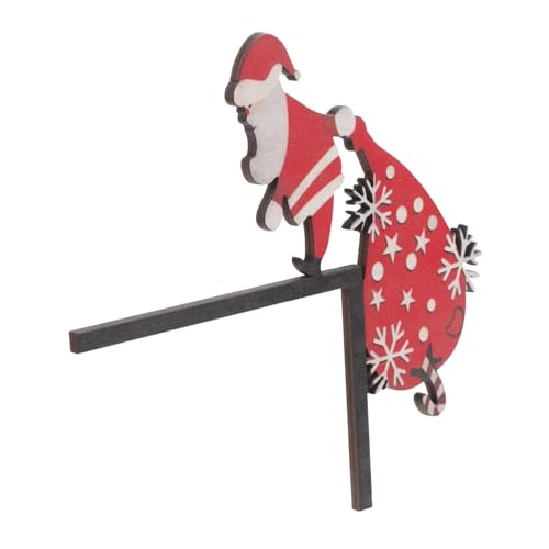 ERINGOGO Holz Weihnachtstürdekoration Weihnachtsmann Türrahmen Schmücken Weihnachtstürrahmendekore Dekorativer Türrahmen Weihnachtsdeko Aus Holz Weihnachtstüreckrahmendekore von ERINGOGO