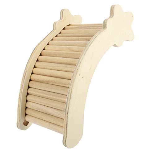 ERINGOGO Holz Kletterspielzeug für Hamster Chinchillas und Kleine Haustiere Leiter für Käfigdekoration Natürliche Materialien für Spiel und Erkundung von ERINGOGO