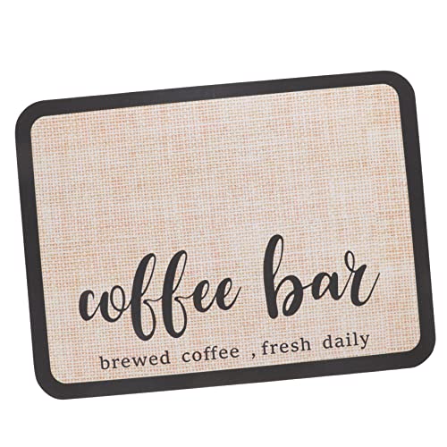 ERINGOGO Kaffeebar Matte Aus Absorbierendem Material rutschfeste Trocknungsmatte Für Arbeitsplatte Für Kaffeemaschinen Kaffeekannen Leicht Zu Reinigen Langlebig von ERINGOGO