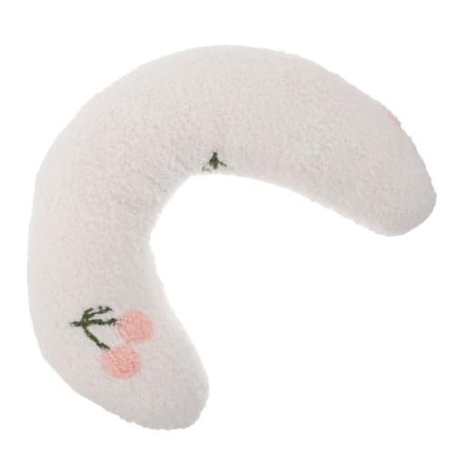 ERINGOGO Katzenkissen Halbmondförmig Flauschiges Kuschelkissen aus Plüsch Angenehm Sanft für Katzen und Kleine Hunde Vielseitig Einsetzbar Bett Sofa Korb Haustierkissen von ERINGOGO