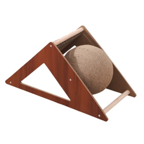 ERINGOGO Katzenkratzbrett Dreieckig aus Verschleißfester Wellpappe Tragbar und Leicht Kratzspielzeug für Indoor Katzen Stilvolles Natürliches Design für Kätzchen und Mehrere Katzen ERINGOGO Katzenkratzbrett Dreieckig aus Verschleißfester Wellpappe Tragbar und Leicht Kratzspielzeug für Indoor Katzen Stilvolles Natürliches Design für Kätzchen und Mehrere Katzen von ERINGOGO