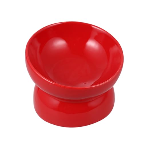 ERINGOGO Keramik Haustier Erhöhter Futternapf mit Schrägem Langlebig Leicht für Hunde Katzen Welpen Reise Geeignet Groß Rot ERINGOGO Keramik Haustier Erhöhter Futternapf mit Schrägem Langlebig Leicht für Hunde Katzen Welpen Reise Geeignet Groß Rot von ERINGOGO