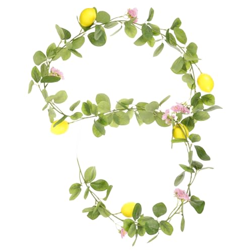 ERINGOGO Künstliche Zitronengirlande mit Realistischen Früchten und Grünem Laub Lebensechte Deko für Tür Wand Hochzeit Party und Wohnzimmer Langlebig und Pflegeleicht Frische ERINGOGO Künstliche Zitronengirlande mit Realistischen Früchten und Grünem Laub Lebensechte Deko für Tür Wand Hochzeit Party und Wohnzimmer Langlebig und Pflegeleicht Frische von ERINGOGO